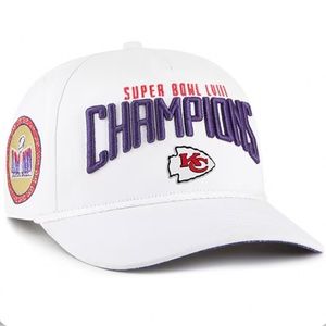 Sold out Men's K.C Chiefs '47 White Super Bowl LVIII Champions Bridge Side Patch